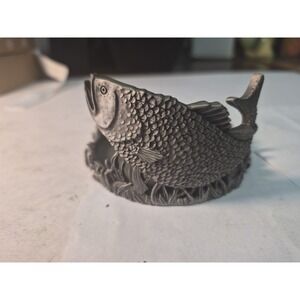 Fish Rustic Holder 3 Inch Candle Metal Candle Holder